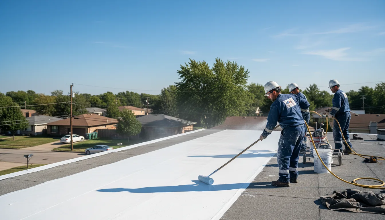 Commercial roof coating in Winona, MS near me